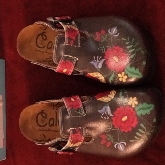 Calceo Shoes - Calceo- Multi-colored flower print painted leather- size 36 New boxed